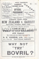 Cardiff v New Zealand 1935 rugby  Programmes